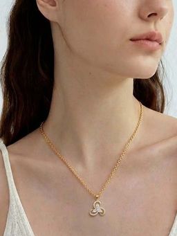 Miss Highness - 925 Sterling Silver Pendant Necklace for with White Stone for Women