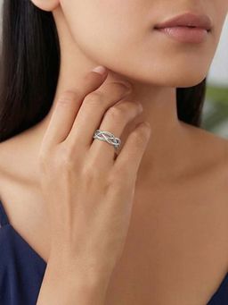 Miss Highness - 925 Sterling Silver Infinity Ring Men