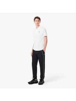 Lacoste - Water-Repellent Trim Accent Sport Black Track Pant