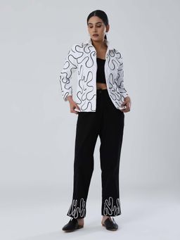Shibui - White Java Blazer with Pant (Set of 2)