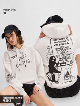 The Souled Store - Adulting Women Oversized Hoodie