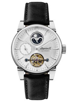 Ingersoll - 1892 The Swing Mens Watch Silver Dial & Black Leather Strap - I07504