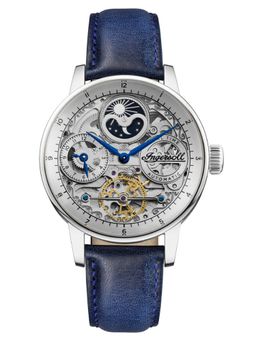 Ingersoll - 1892 The Jazz Gents Watch Silver Dial & Blue Leather Strap - I07702