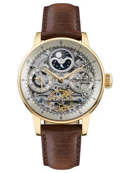 Ingersoll - 1892 The Jazz Mens Watch Grey Dial & Brown Leather Strap - I07704