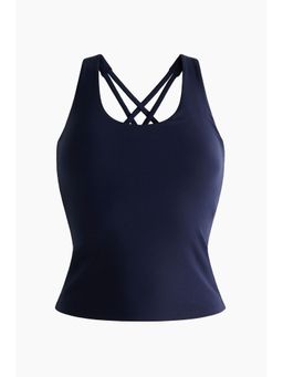 H&M - Women Blue Sports Vest Top with Soft Move