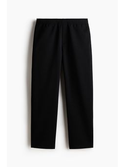 H&M - Men Black Relaxed Fit Interlock Sweatpants