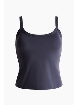 H&M - Women Blue Integral-Bra Sports Vest Top with Soft Move