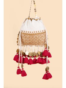 House of Turquoise - Gulbahaar Potli Off-White