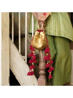 House of Turquoise - Chaand Potli - Maroon