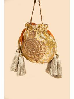 House of Turquoise - Aurika Potli Yellow