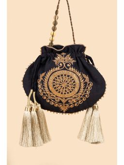 House of Turquoise - Aurika Potli Black