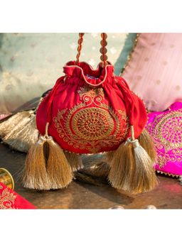 House of Turquoise - Aurika Potli Red