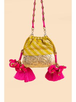House of Turquoise - Moon Potli Yellow