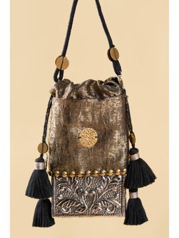 House of Turquoise - Vrinda Potli Black