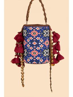 House of Turquoise - Amara Bucket Potli - - Blue