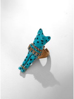 Outhouse - The Kitten Kidult Ring In Satin Sky Blue