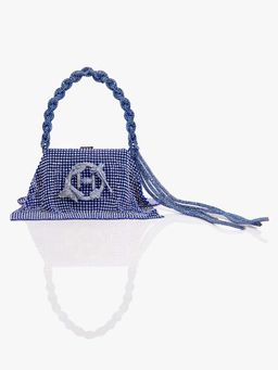 Outhouse - Icy Blue Crystal Furbie Handbag