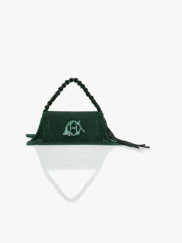 Outhouse - Crystal Furbie Midi In Kelly Green Handbag