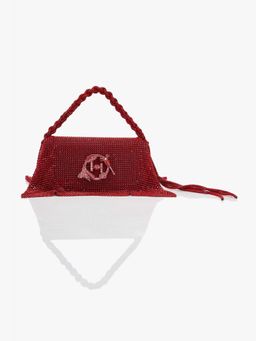Outhouse - Crystal Furbie Midi In Promiscuous Red Clutch