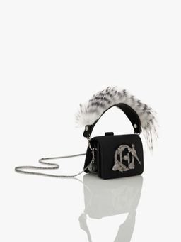 Outhouse - Oh V Quill Furbie In Mystic Noir Black Clutch