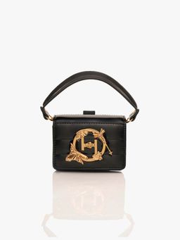 Outhouse - Oh V Furbie Black Handbag
