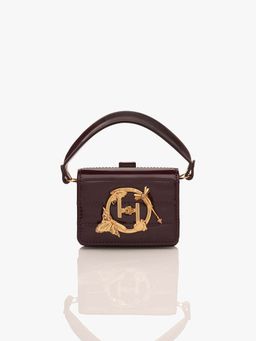 Outhouse - Oh V Furbie In Merlot Brown Handbag