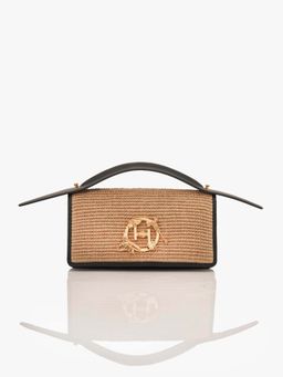 Outhouse - The Oh V Paparazzi In Jute Black Clutch