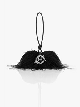 Outhouse - The Scarlet Minivet In Caviar Black Clutch
