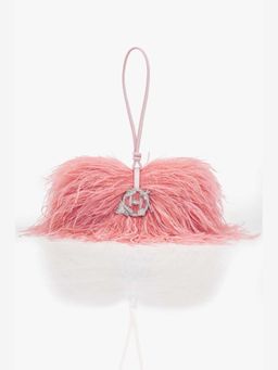 Outhouse - Scarlet Minivet ‘Midi’ In Ostrich Pink Clutch