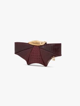 Outhouse - The Koko Klutch In Crimson Croc Wine Clutch