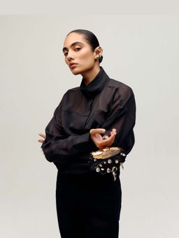 Outhouse - The Koko Couture Black Clutch