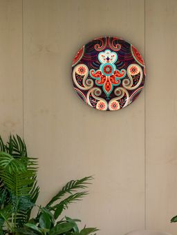 KOLOROBIA - Majestic Paisley Decorative Plate 8 Inch