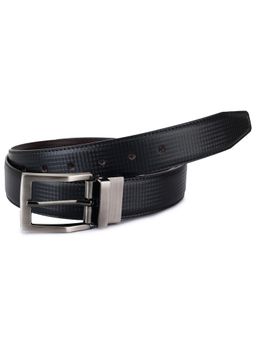 ZEVORA - Men Reversible Check Black Belt