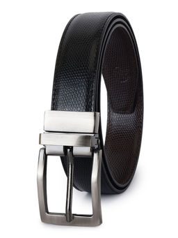 ZEVORA - Men Reversible Lizard Black Belt