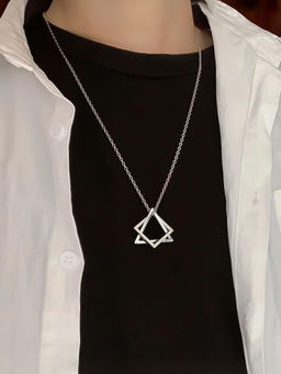 Yellow Chimes - Pendant Geometric Star Shaped Pendant Necklace for Men