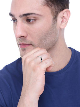 Yellow Chimes - Stainless Steel Band Ring For Men