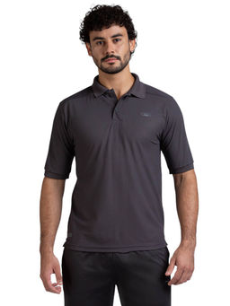 Black Panther - Mens Graphite Polyester Acti Fit Polo T-Shirt