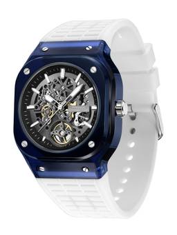 French Connection - Men Transparent Blue Skeleton Style Analog Watch - FCG01UW (M)