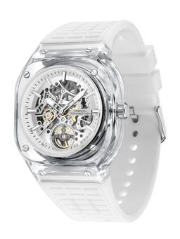 French Connection - Men Transparent Skeleton Style Analog Watch - FCG01W (M)