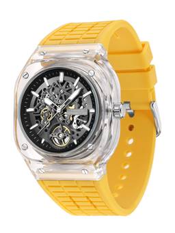 French Connection - Men Transparent Skeleton Style Analog Watch - FCG01Y (M)