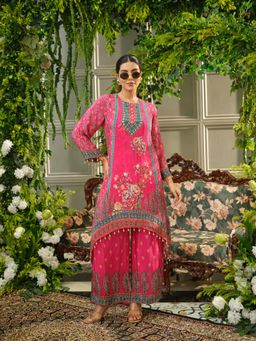 Gahan - Pink Floral Digital Print Co-Ord Set