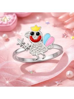 Miora - Silver Fairy Princess Enamel Ring