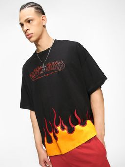 Bewakoof - Unisex Black Wild Child Graphic Printed T-shirt