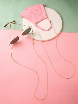Yellow Chimes - Set of 2 Pearl Face Mask Chains Sunglasses Accessories/Sunglasses Chain