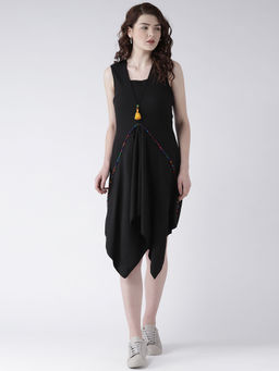Dodo & Moa - Black Layered Sheath Dress