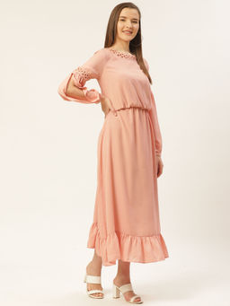 Dodo & Moa - Peach Colour Dress