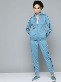 Alcis - Women Blue Solid Tracksuit (Set of 2)