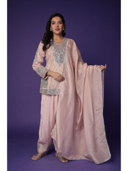 Zari Jaipur - Womens Embroidered Kurti with Salwar and Dupatta (Set of 3)