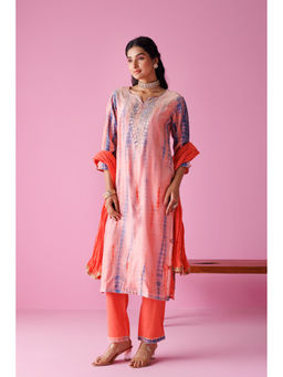 Zari Jaipur - Womens Embroidered Kurta with Pant and Dupatta (Set of 3)