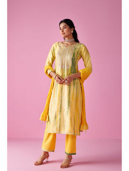 Zari Jaipur - Womens Embroidered Kurta with Pant and Dupatta (Set of 3)